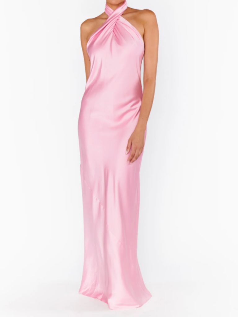 Show Me Your Mumu Jasmine Halter Maxi Dress, Size Xxl